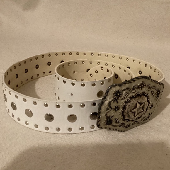 Boho style WHITE BELT WITH BUCKLE main image 4
